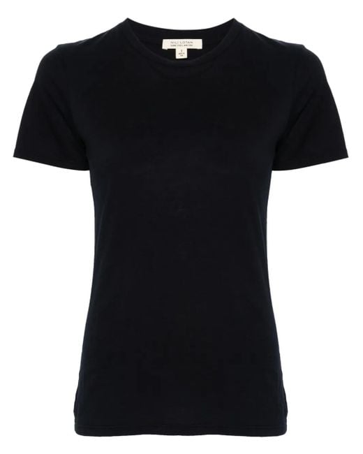 Nili Lotan Black Mariela Crew-Neck T-Shirt