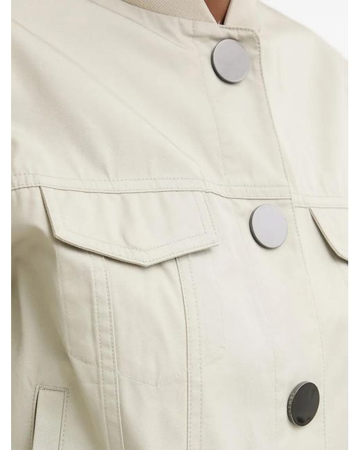ARMANI EXCHANGE Natural Button-Up Chest-Pocket Jacket