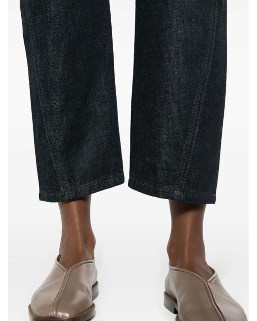 Jean Court Twisted À Taille Haute Lemaire en coloris Blue