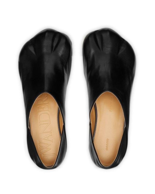 J.W. Anderson Black Paw Leather Loafers for men