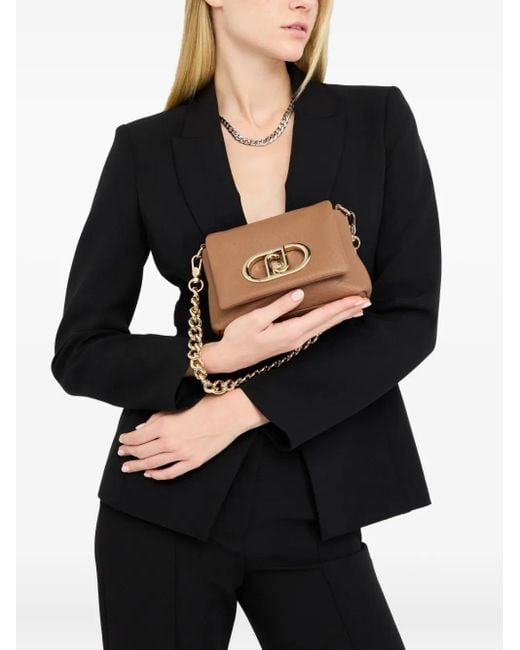 Liu Jo Brown Small Lapuffy Crossbody Bag