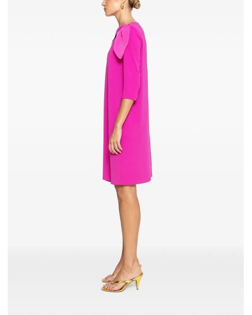 Nissa Pink Relaxed Fit Midi Dress