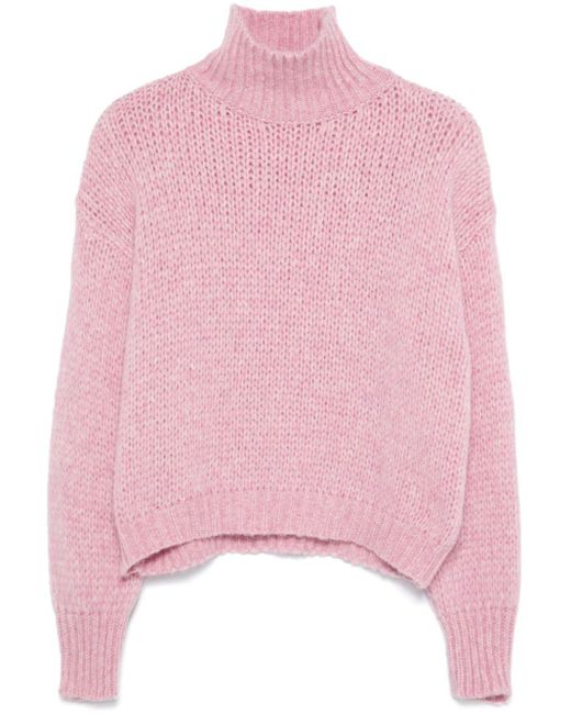 Roberto Collina Pink Fisherman'-Knit Sweater