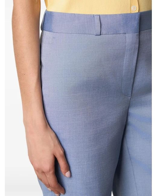 Brooks Brothers Blue Straight-Leg Trousers