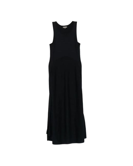 N.Peal Cashmere Black Sleeveless Maxi Dress