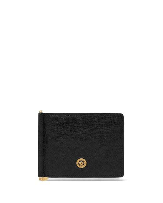 Portafoglio Bi-Fold Medusa Biggie di Versace in Black da Uomo