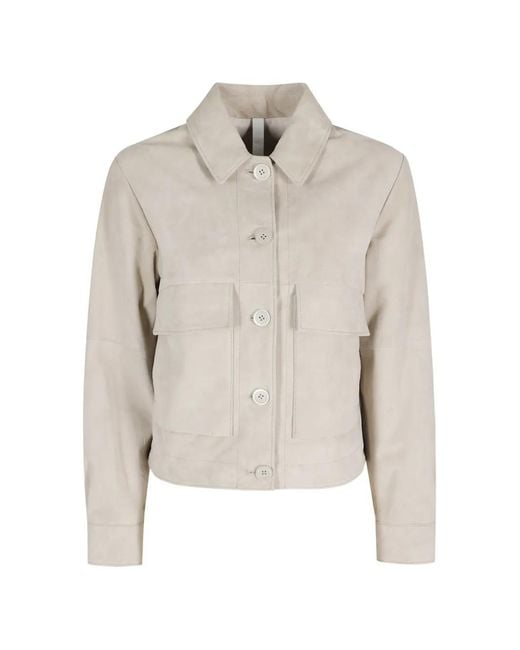 DUNO White Joan Buttoned Pocket Jacket