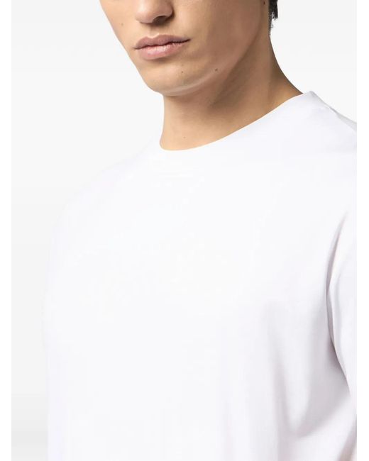 Billionaire White Round-Neck T-Shirt for men