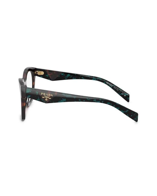 Prada Brown Geometric-Frame Glasses