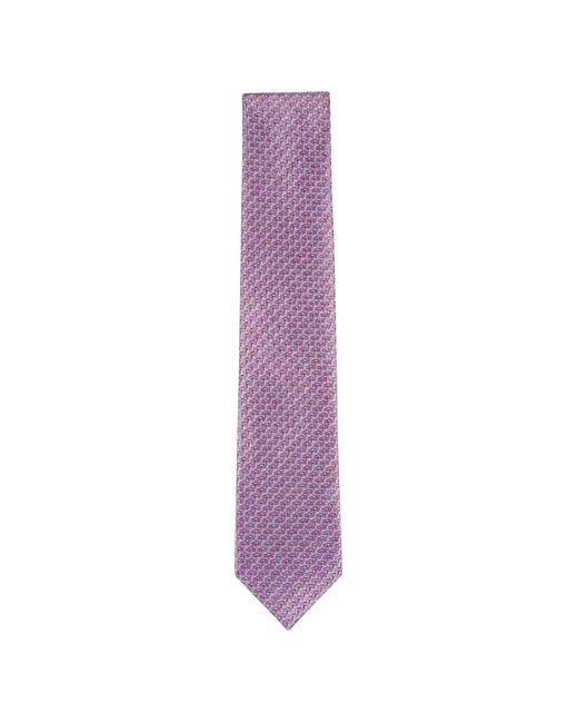 Brioni Purple Geometric-Pattern Tie for men