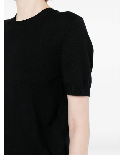 Tom Ford Black Wool Crew-Neck T-Shirt