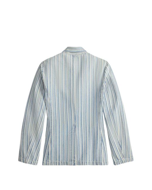 RRL Blue Striped Blazer
