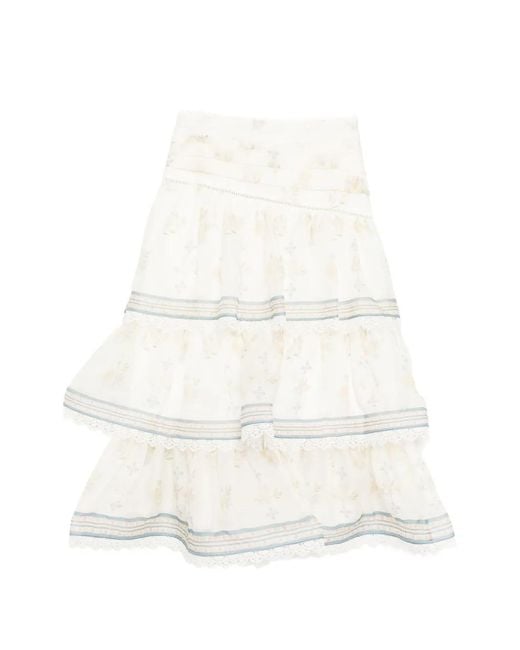 We Are Kindred White Cynthia Midi Skirt