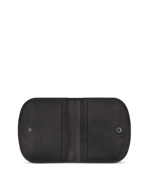 Longchamp Black Pliage Leather Cardholder