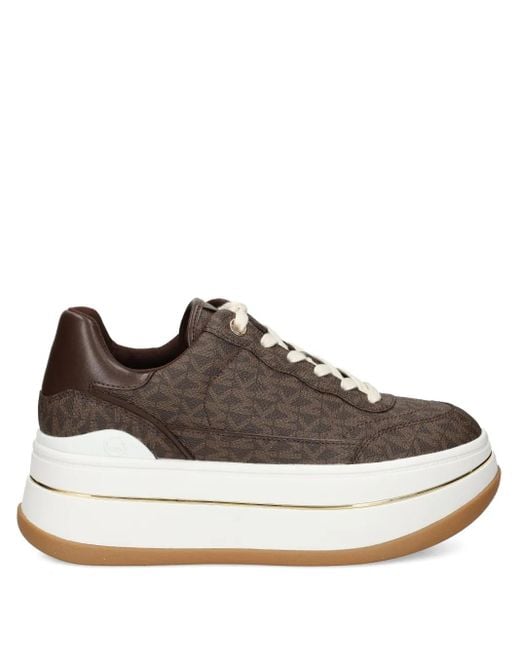 MICHAEL Michael Kors Brown Hayes Platform Sneakers