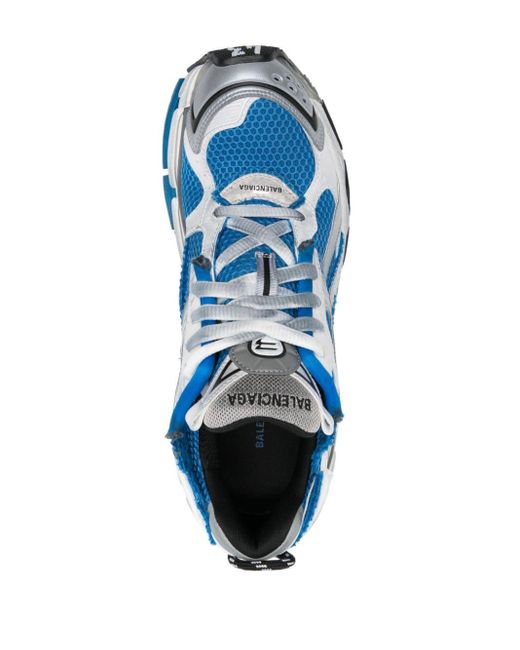 Balenciaga Blue Runner Panelled Sneakers for men