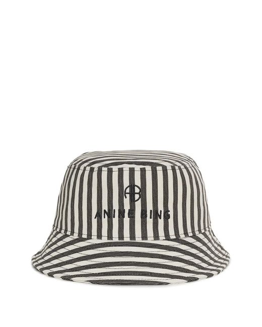 Anine Bing White Bob Nicks À Rayures