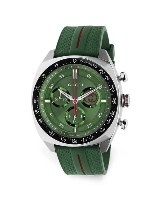 Gucci Green Interlocking 41Mm Watch for men
