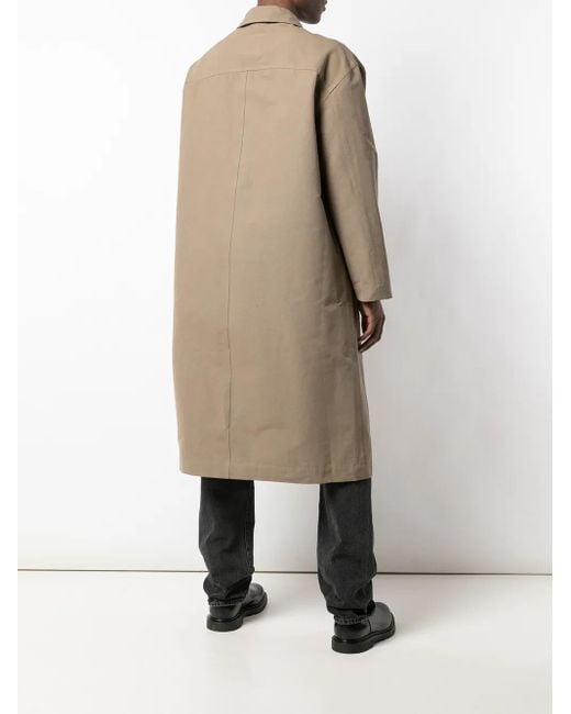 Martine Rose Natural Mid-Length Raincoat for men