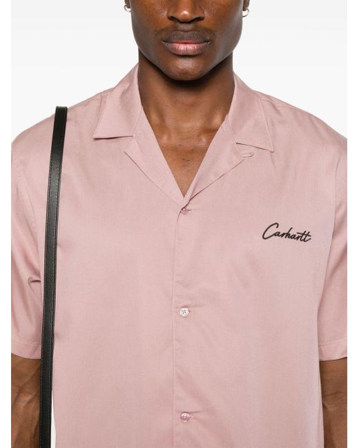 Carhartt Twill Overhemd in het Pink voor heren