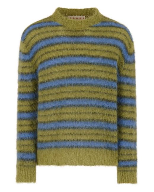 Pull À Rayures Marni pour homme en coloris Green