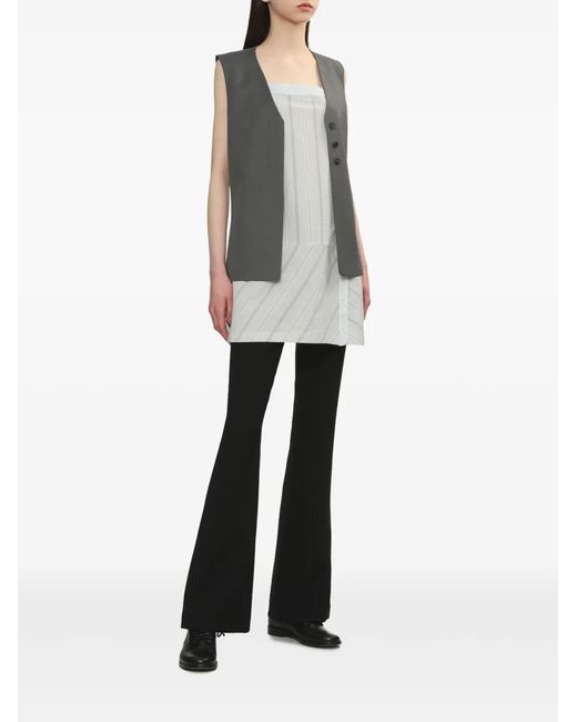 Low Classic Black Flared Trousers