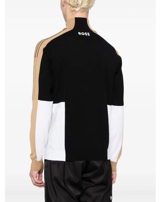 Boss Black Zolkar Colour-Block Sweatshirt for men