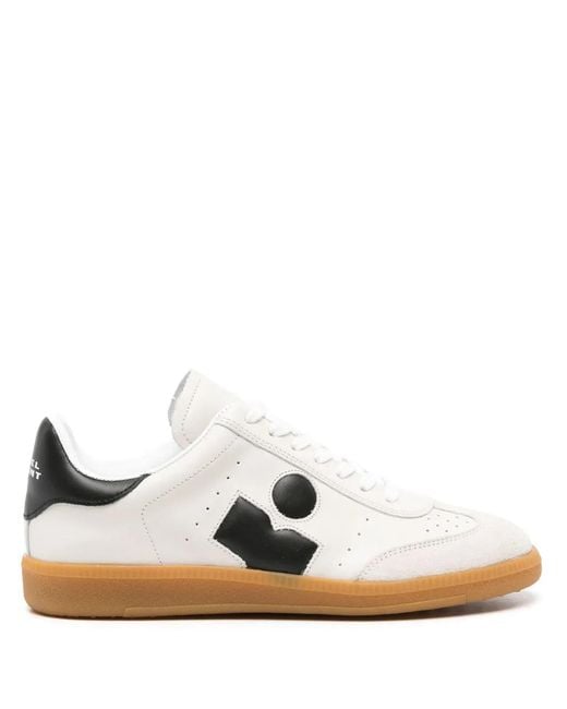 Isabel Marant White Bryce Leather Sneakers