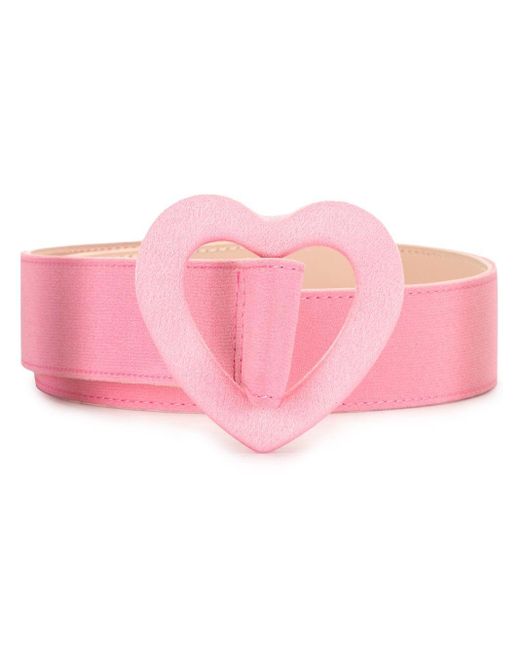 Paule Ka Pink Heart Shape-buckle Belt