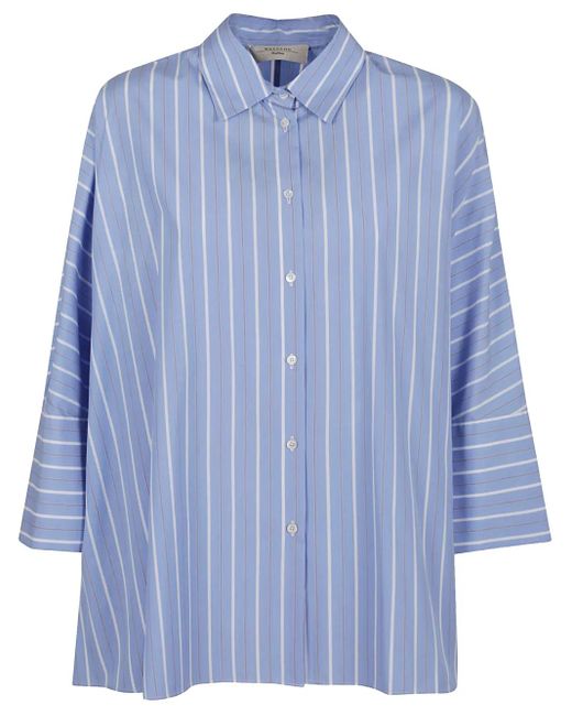 Weekend by Maxmara Gestreept Blouse in het Blue