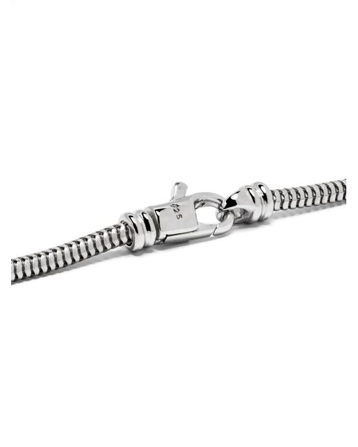 Tom Wood Metallic Snake Chain Slim Necklace