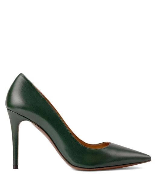 Ralph Lauren Green 95Mm Celia Pointed-Toe Stiletto Pumps