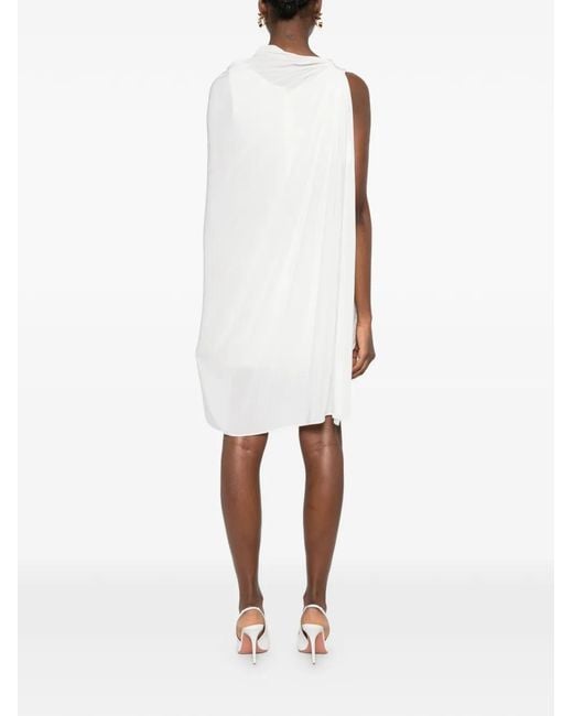 ROTATE BIRGER CHRISTENSEN White Cape Mini Dress