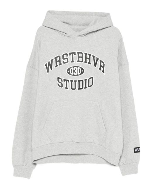 WRSTBHVR Gray Hailey V2 Hoodie for men