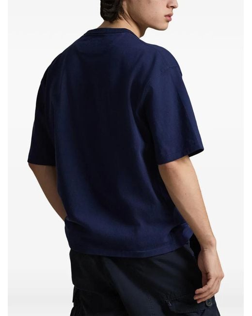 Polo Ralph Lauren Blue Short-Sleeve Crew-Neck T-Shirt for men
