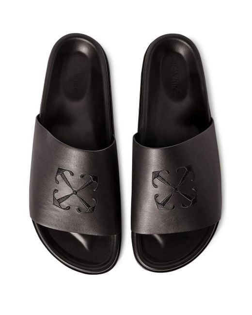 Off-White c/o Virgil Abloh Black Off- Pool Time Slide for men