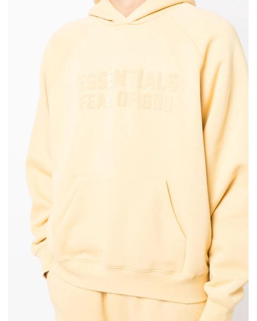 Fear Of God Natural Essentials Logo-Print Hoodie for men