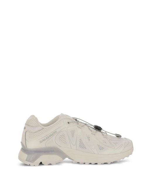 Salomon White Vanilla Round-Toe Sneakers