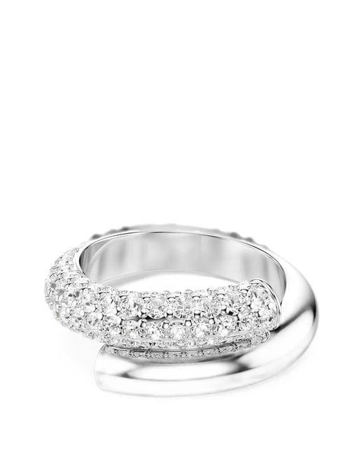 Swarovski White Dextera Wrap Ring