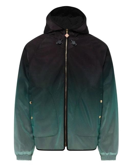 Chaqueta con capucha y efecto sombreado Casablanca de hombre de color Green