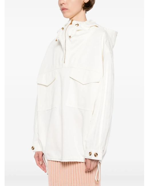 Zimmermann White Hooded Pullover