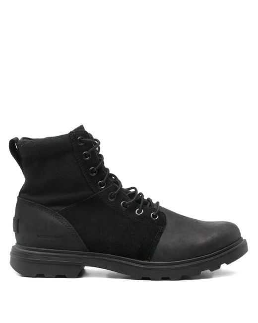 Sorel Black Carson Six Wp Boots for men