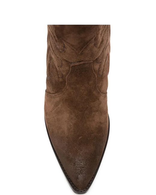 Botas Con Motivo Julie Dee de color Brown