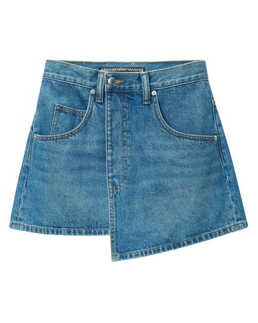 Alexander Wang Blue Wrap Skirt
