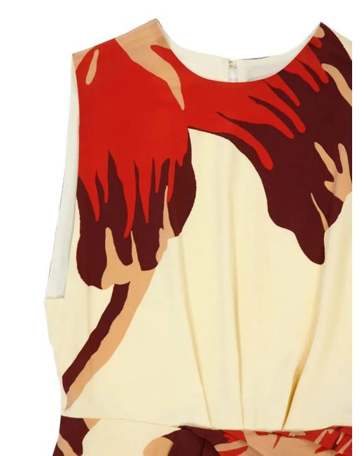 Vestido midi Odyssey con estampado floral Johanna Ortiz de color Natural