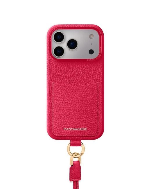 Maison De Sabre Red Sling Iphone 17 Pro Max Case