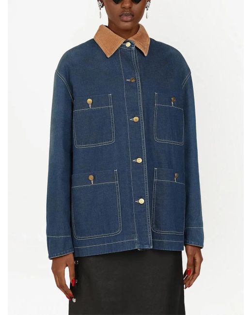 Gucci Blue Denim Jackets