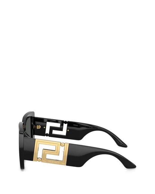 Versace Black Square-Frame-Tone Sunglasses