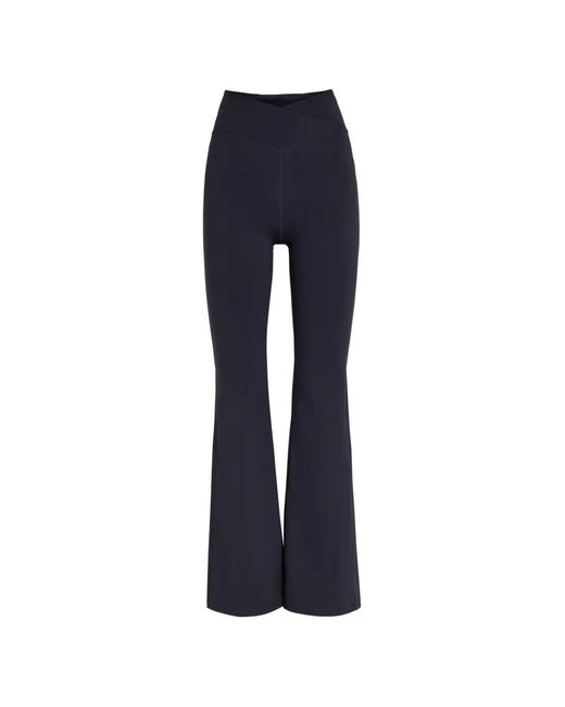 Tala Blue Dayflex Wrap-Waist Flared Trousers