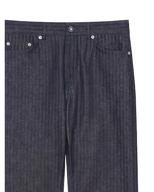 Givenchy Blue Button-Fastening Trousers